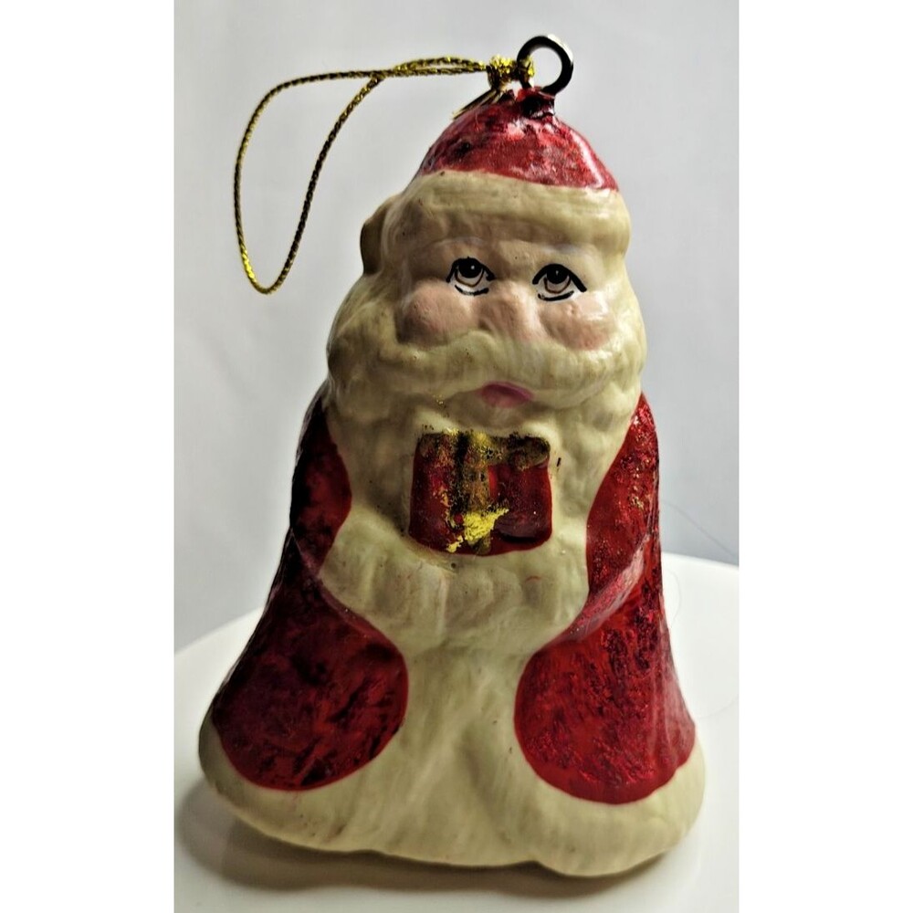 Santa Claus Christmas Styrofoam Ornament Vintage collectible